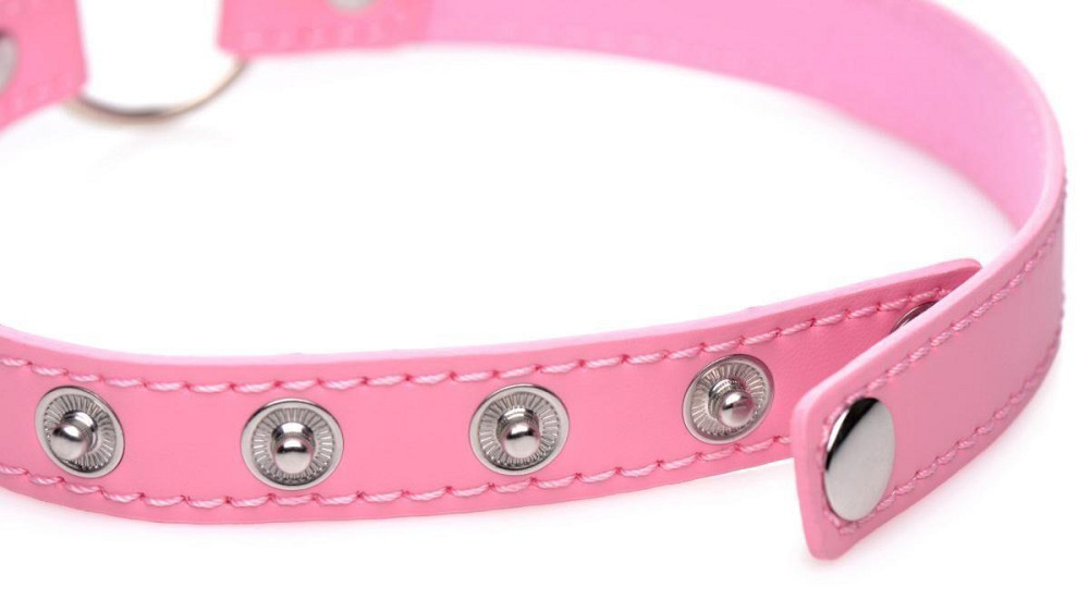 Чокер Master Series Kinky Kitty Ring Slim Choker - Pink Sex Aura Киев - изображение 2