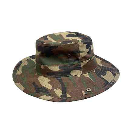 Панамка тактическая военная с широкими полями, панама летняя хлопковая для военных и армии ЗСУ Камуфляж Каменец-Подольский