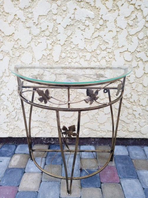 Столик кований пристінний маленький M-048 Київ - фото 5