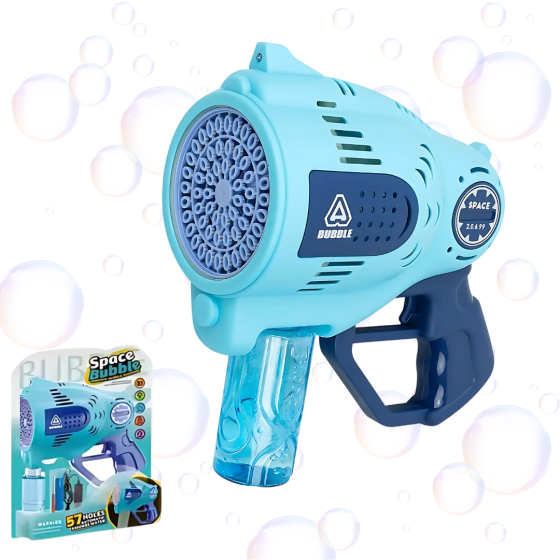 Мыльные пузыри для детей, генератор мыльных пузырей, пистолет для мыльных пузырей на аккумуляторе, синий Каменец-Подольский