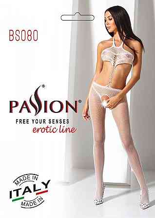 Відкритий бодістокінг Passion BS080 white Sex Aura Київ