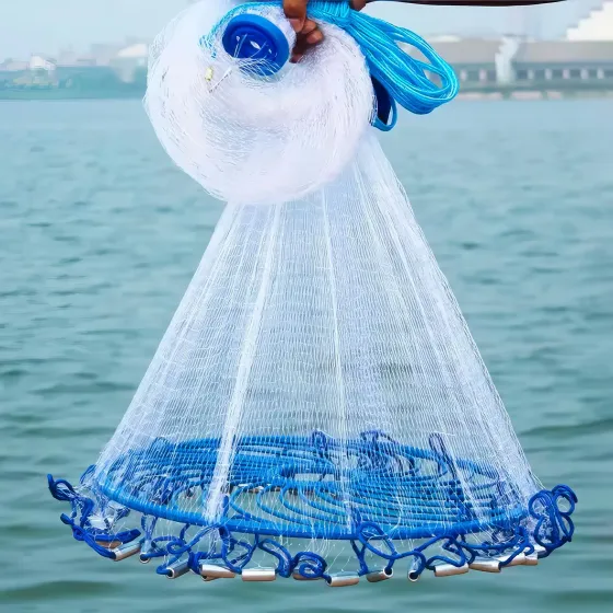 Кастинговая сетка парашют для рыбака Леска 3 м Коломия