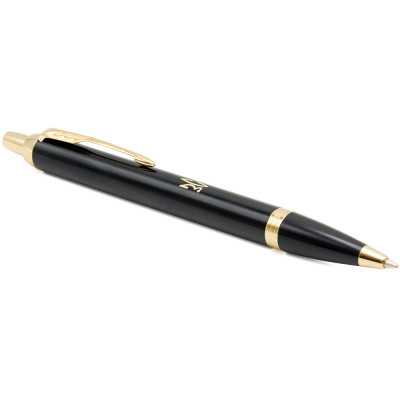 Ручка шариковая Parker IM 17 UKRAINE Black GT BP Трезубец ЗСУ (22032_T039y) Винница - изображение 3