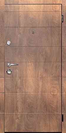 Двери квартирные, серия ЭКОНОМ модель ЭКО-1 спил дерева коньячный Киев