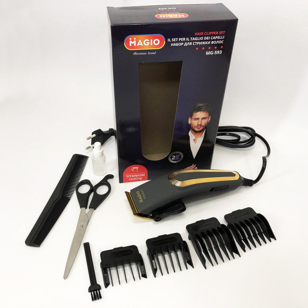Машинка для стрижки від акумулятора MAGIO MG-593, Набір машинок для стрижки Електромашинка LI-71 Львів - фото 10