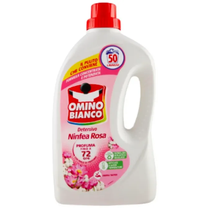 Гель для прання універсальний Omino Bianco Ninfea Rosa 50 прань 2000 ml Львів - фото 1