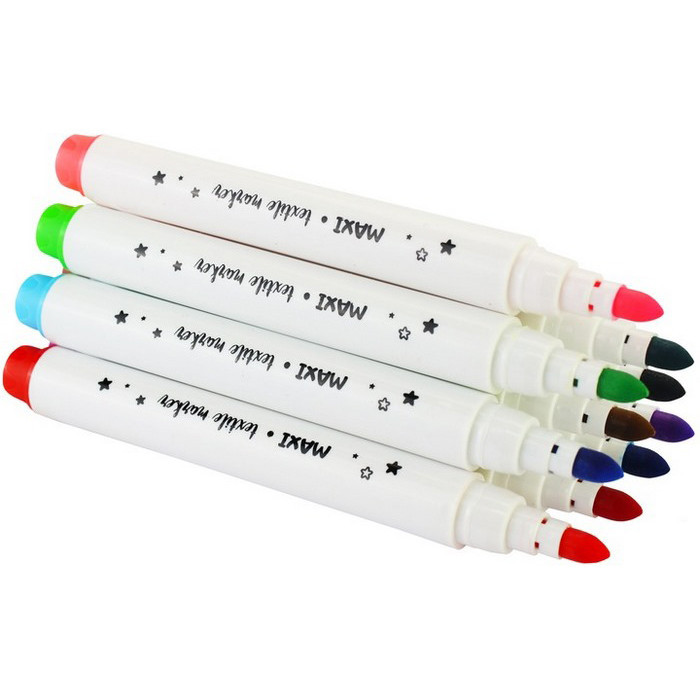 Набір маркерів по тканині MX15242, 12 кольорів Вінниця - фото 2