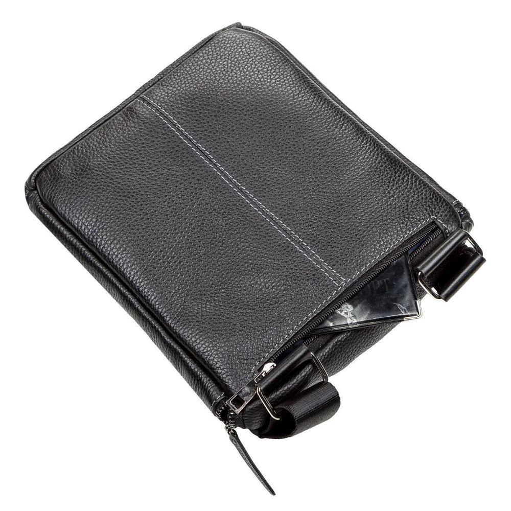 Сумка мужская SHVIGEL 11102 кожаная Черная Киев - изображение 7