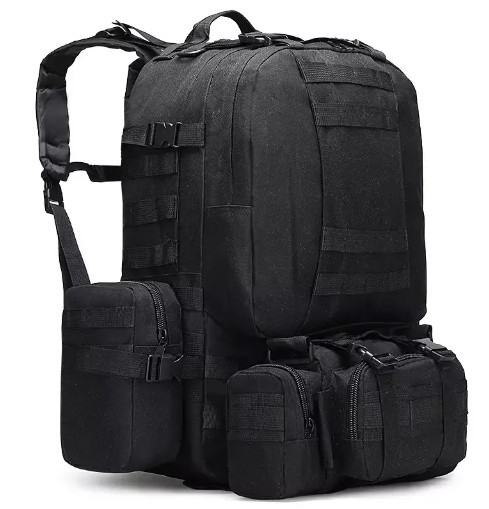 Тактический рюкзак 52л из ткани Oxford Черный Винница - изображение 7