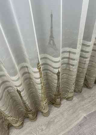 Тюль с принтом 