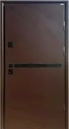 Двери входные Бастион Прайм МАКС Ескада 26 RAL 8017 / ПВХ Дуб шале корица 960х2050 мм Киев