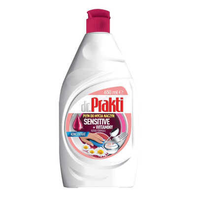 Засіб для ручного миття посуду Dr. Prakti Sensitive + Witaminy 650 мл (5903855502697) Вінниця - фото 2