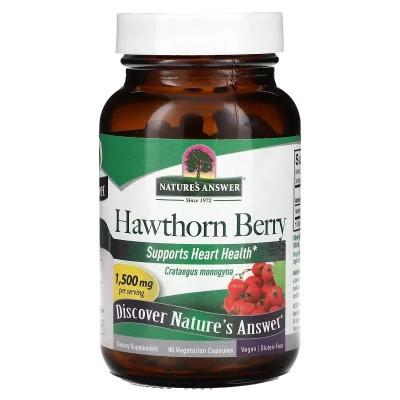 Трави Nature&apos;s Answer Глід, 1500 мг, Hawthorn Berry, 90 вегетаріанських капсул (NTA-16266) Вінниця - фото 1