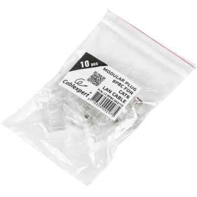 Конектор RJ45 cat.5e UTP 8P8C * 10 (позолоч. конт.) Cablexpert (LC-8P8C-001/10) Вінниця