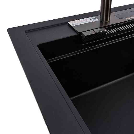 Гранітна мийка VALESO ATRUM 7950 матова Чорна Коломыя