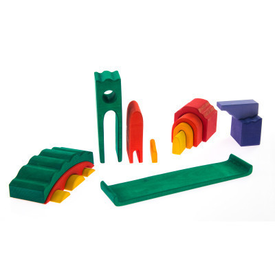 Конструктор Nic деревянный Все в замке зеленый (NIC523269) Винница - изображение 6