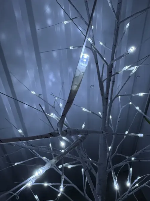 Гирлянда-дерево 1,5м 100 LED ламп белый свет для праздничного декора, TREE-1-5-W Одесса - изображение 4