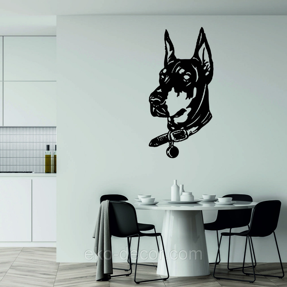 Декоративное настенное Панно «Доберман», Декор на стену Киев - изображение 2