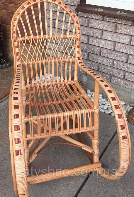 Кресло качалка из лозы подросткавая  | Кресло-качалка  подростковая | кресло качалка дачная Киев - изображение 5