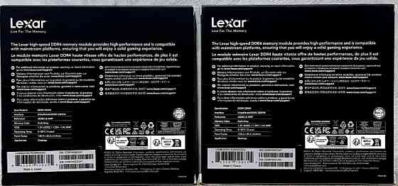 Память для настольных компьютеров: Lexar 32Gb. (2x16Gb.) DDR4 3200 MHz.Тип: DDR4 Киев