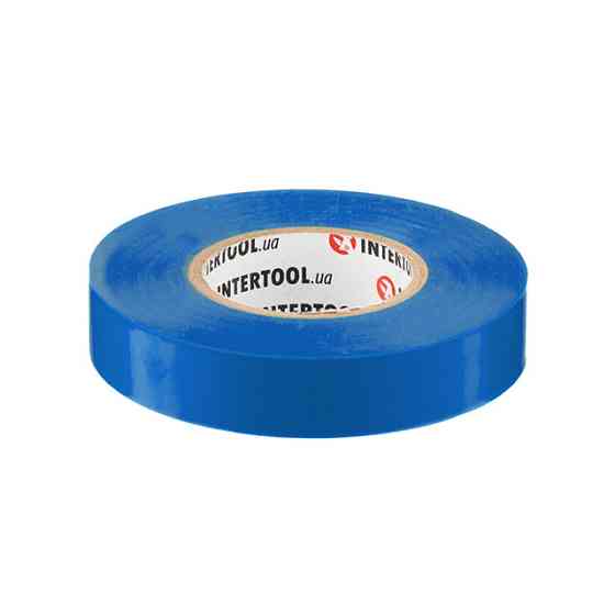 Стрічка ізоляційна 0.15мм*17мм*25м синя INTERTOOL IT-0025 Киев