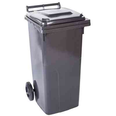 Контейнер для мусора Алеана На колесах с ручкой Серый 240 л (122068/т.сірий) Винница