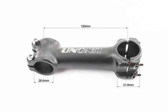 Винос керма MTB 28,6x31,8х120мм, алюмінієвий, чорний AS-601 Київ