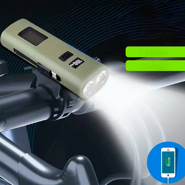 Фонарик тактический велофонарь Z818-2x3W+COB, Фонарик для самоката велосипеда, Лед фара на велосипед ZI-47 Львов - изображение 6