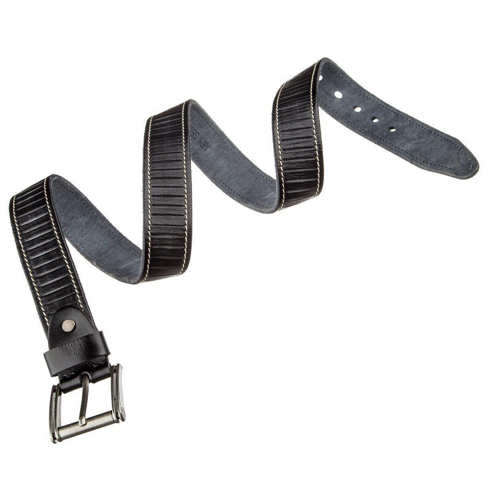 Ремень мужской Vintage 20072 Черный Киев - изображение 6