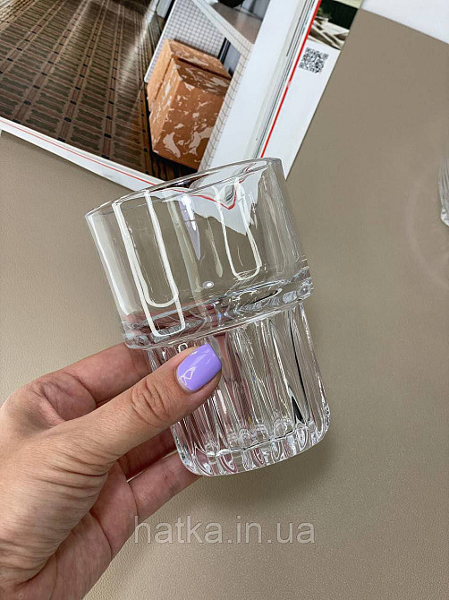 Набір склянок OLens "Сеньйора" 330 мл 6 шт. прозоре скло для дому та ресторанів 102-833 Київ - фото 1