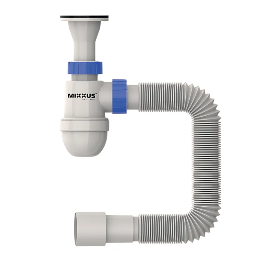 Сифон для умивальника Mixxus SU-02-A 1 1/2"x40 з литим випуском (MI8184) ( 12837 ) Харків