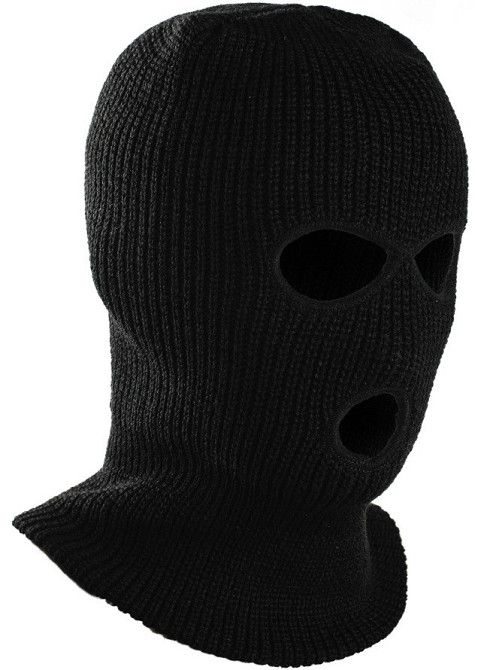 Універсальна Тактична Балаклава зимова з 3 отворами Mil-Tec від Sturm (12113002) Black Нововолинськ - фото 4