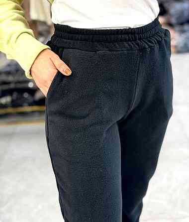 Жіночі спортивні штани джогери Турецький фліс "Polar" Чорний, 46/48 Одеса