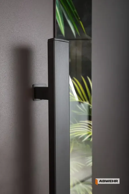 Двері вуличні, модель 506 Nordi Glass RAL 8019Т/ВСМ мдф+словнова кістка супермат  З ТЕРМОРОЗРИВОМ 860 Київ - фото 7