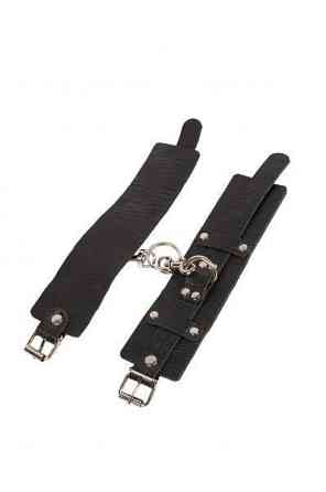 Наручники Leather Dominant Hand Cuffs, Black Sex Aura Київ