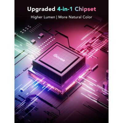 Світлодіодна стрічка Govee H100E LED Compatible extension of H61E1, 1.0m, RGBIC , WI-FI/Bluetooth, white (H100E0D1) Вінниця - фото 5