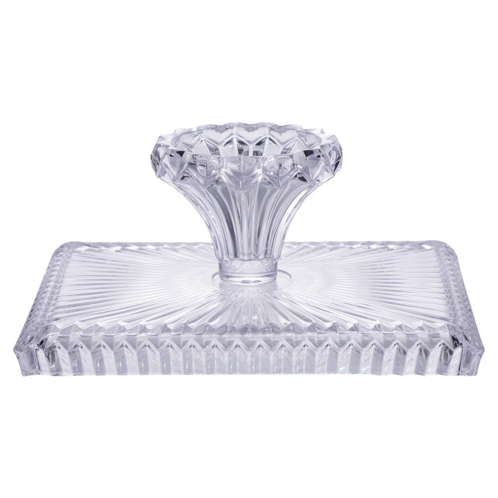 Тортівниця прямокутна на ніжці 30×25×13 (см) скляна HP-19-147 Київ - фото 2