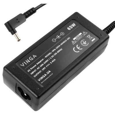 Блок живлення до ноутбуку Vinga ASUS 65W 19V 3,42A 4.0 *1.35 (VPA-1934-AS4013-101) Вінниця - фото 3