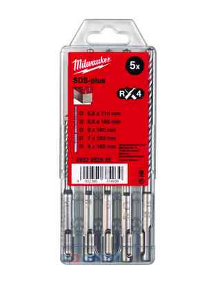 Набір бурів SDS-PLUS с 4-мя кромками що ріжуть MILWAUKEE 4932352835 Одеса