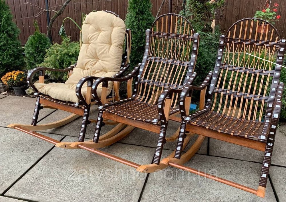 Кресло качалка из лозы для отдыха Киев - изображение 5