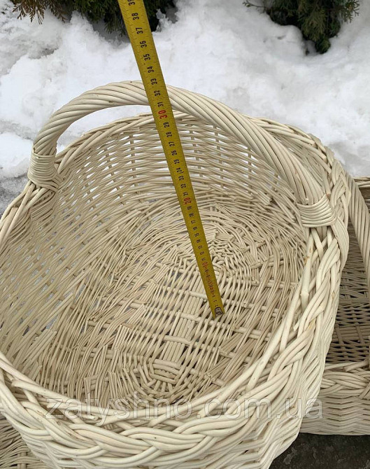 Корзина плетеная пасхальная, белая Киев - изображение 9