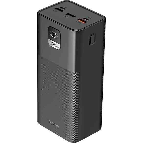 Універсальна мобільна батарея Proove Giant Lite 22.5 W 40000 mAh Black (PBGI20312201) Чорний Харьков