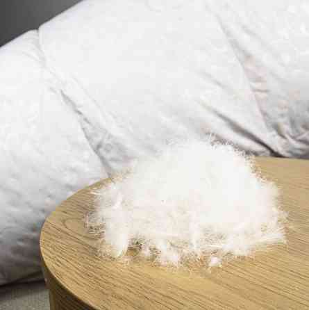 Эксклюзивное пуховое Евро одеяло YouStar 100% пух, Тик, размер 200х220 см (Серебро) Сумы