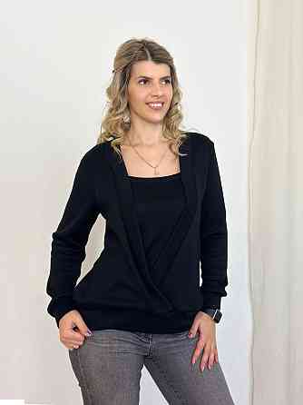 Демісезонна жіноча кофтинка "Alisia" оптом | Батал |Розпродаж моделі Чорний, 50-52 Київ