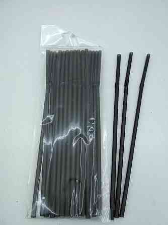 Трубочка для коктейлів чорна (25шт) ТМ "Супер торба" Харків