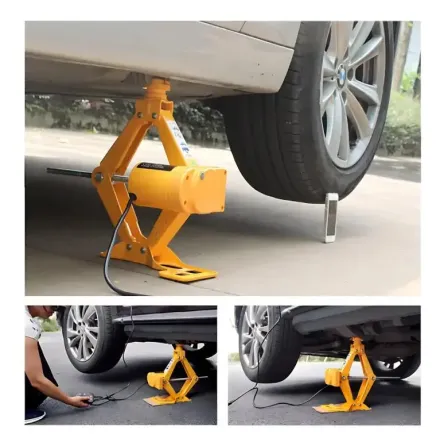 Электрический автомобильный домкрат ZS3SJ с питанием 12V от прикуривателя, подъем до 2 тонн Коломыя