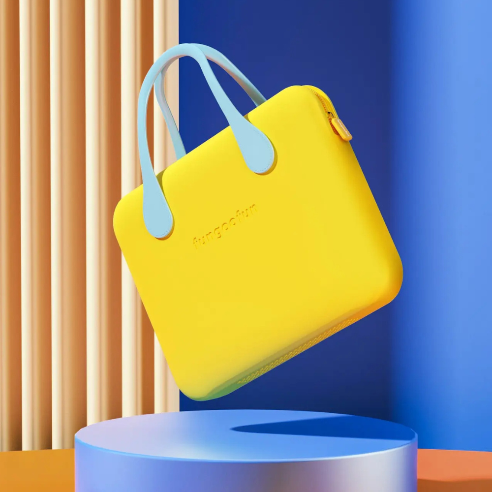 Сумка для ноутбука або планшета 16 дюймів Fungoofun, силіконова, EVA вологостійка, протиударна, жовта Кам'янець-Подільський - фото 1