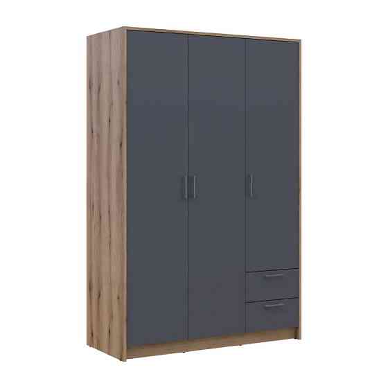 Шкаф для одежды Doros Ронди Дуб Артизан/Графит 3ДСП 121х52х195 DRS-011658 (80737814) Львов