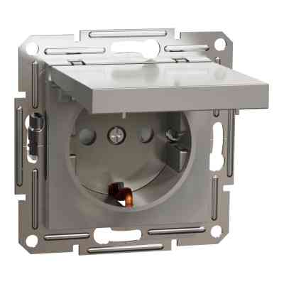 Розетка Schneider Electric ASFORA з кришкою, бронза (EPH3100169) Вінниця