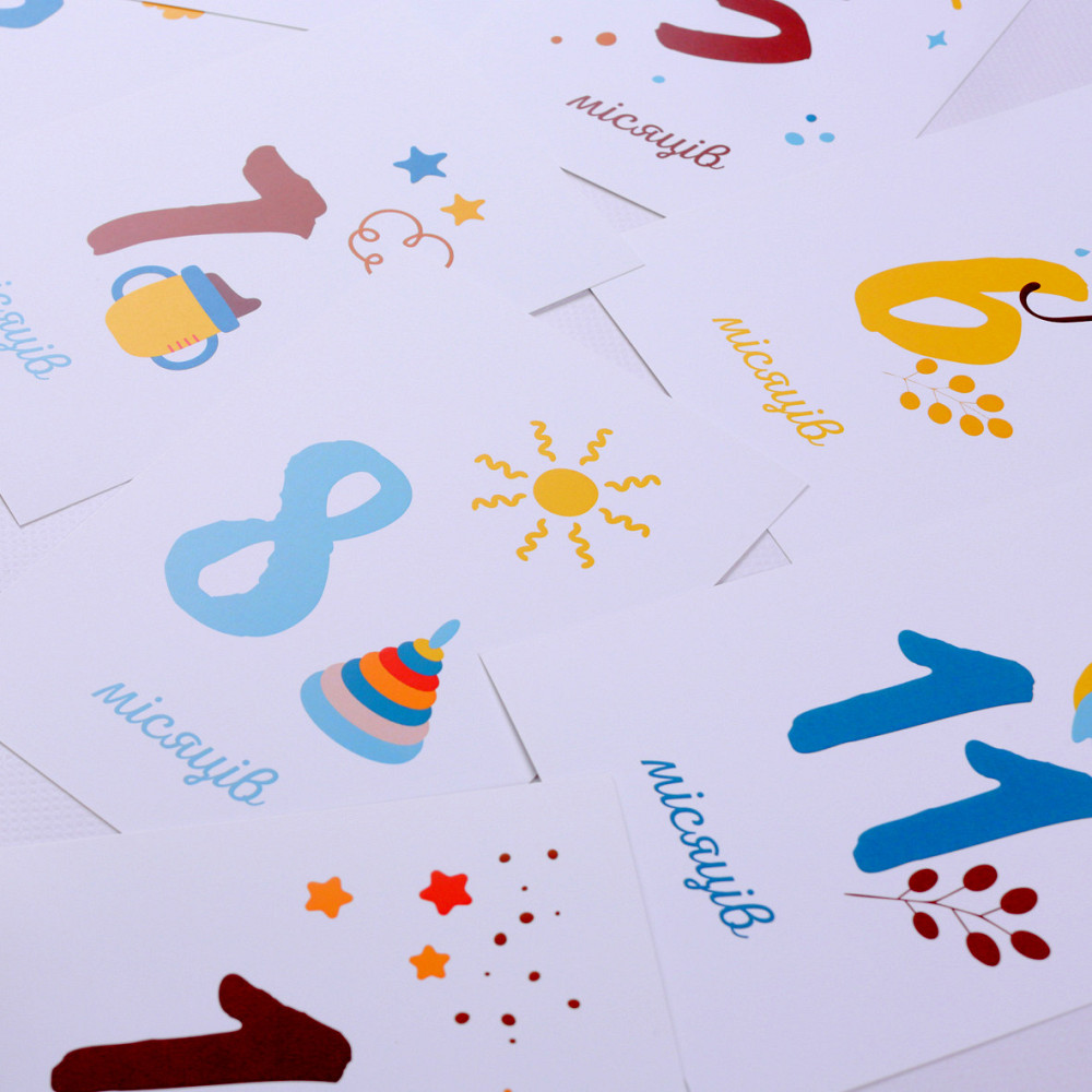 Картки для щомісячних фото малюків Тернопіль - фото 7